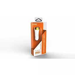 Автомобільний зарядний пристрій LDNio 3USB Car charger + Iphone 5 cable 3.4A White (DL-C30) - мініатюра 7