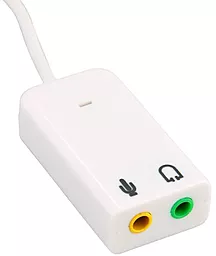 Зовнішня звукова USB карта SCS USB 2.0 Virtual 2.1 Channel Audio Effect 7.1 3D Sound Card Adapter - мініатюра 4