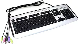 Клавіатура A4Tech KLS-23 MU PS/2 Silver - мініатюра 3