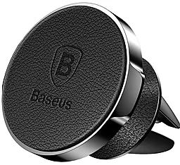 Автотримач магнітний Baseus Small Ears Leather Magnetic Bracket Black (SUER-E01)