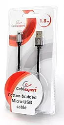 Кабель USB Cablexpert 1.8M micro USB Cable Black (CCB-mUSB2B-AMBM-6) - миниатюра 2