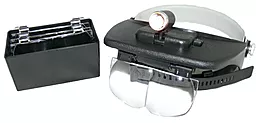Лупа бінокулярна (начольна) SIGETA Light Head Magnifying Glass 3.5х з підсвіткою