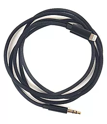 Аудио кабель PowerPlant Aux mini Jack 3.5 mm - Lightning M/M Cable 1.1 м black (CA910533) - миниатюра 2