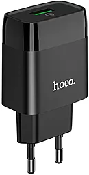 Сетевое зарядное устройство с быстрой зарядкой Hoco C72Q Glorious 18w USB-A + micro USB сable black - миниатюра 5