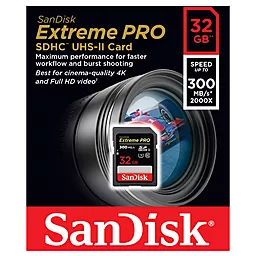 Карта пам'яті SanDisk SDHC 32GB Extreme Pro Class 10 UHS-II U3 (SDSDXPK-032G-GN4IN) - мініатюра 3