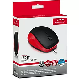 Комп'ютерна мишка Speedlink LEDGY (SL-610000-BKRD) black-red - мініатюра 4
