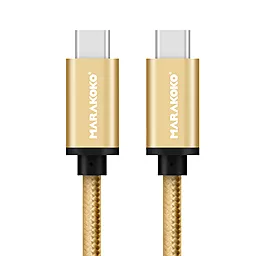 Кабель USB Marakoko USB-C to USB-C Cable M-TC02 1.5m Gold