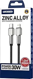 Кабель USB Jellico B8 30w 3.1a Lightning cable black - миниатюра 3