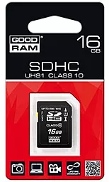 Карта пам'яті GooDRam SDHC 16GB Class 10 UHS-I U1 (SDC16GHCUHS1GRR10) - мініатюра 2