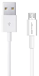 Кабель USB Jellico NY-10 micro USB Cable White