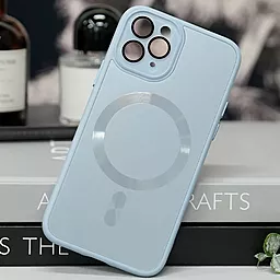 Чехол Epik TPU+Glass Sapphire Midnight with MagSafe для Apple iPhone 11 Pro Blue - миниатюра 2