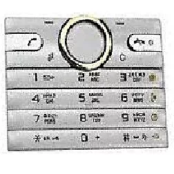 Клавіатура Sony Ericsson S312 Silver