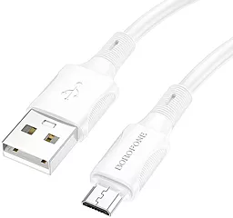 Кабель USB Borofone BX80 micro USB Cable White - миниатюра 2