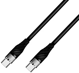 Кабель USB PD Walker C735 65W USB Type-C - Type-C Cable black - миниатюра 2