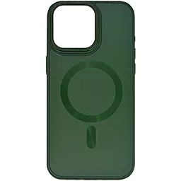 Чехол Epik TPU+Glass Sapphire Midnight Open Camera with MagSafe для Apple iPhone 15 Forest Green