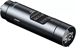 Автомобильное зарядное устройство с FM-модулятором Baseus Energy Column Car Wireless 5.0 MP3 3.1A Dark Gray (CCNLZ-0G) - миниатюра 5