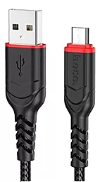 USB Кабель Hoco X59 12w 2.4a 2m micro USB cable  black