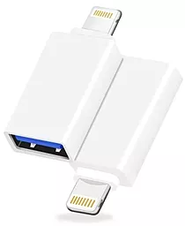 OTG-переходник EasyLife KY-207 M-F Lighting -> USB-A 3.0 White - миниатюра 2