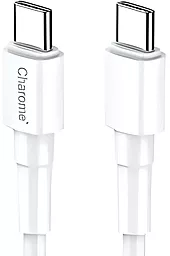 USB Кабель Charome C21-04 15W 3A USB Type-C - Type-C Cable White