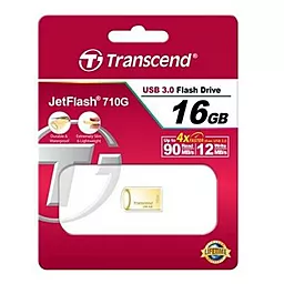Флешка Transcend 16GB JetFlash 710 Metal Gold USB 3.0 (TS16GJF710G) - мініатюра 3