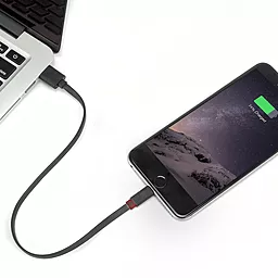 Кабель USB Scosche FlatOut™ LED Lightning 1.8 м. Black (I3FLED6) - миниатюра 5