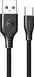 Кабель USB McDodo Warrior Series 12W 2.4A USB Type-C Cable Black (CA-5170)