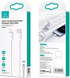 Кабель USB PD Usams SJ610 U84 20W USB Type-C - Lightning Cable White - миниатюра 4