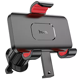 Автодержатель с автозажимом Hoco H21 Dragon automatic clamp (air outlet) Red and black - миниатюра 2