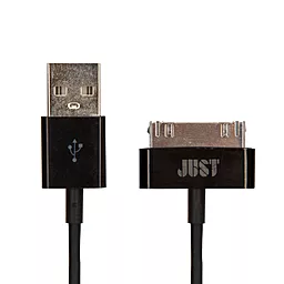 USB Кабель JUST Simple 30 pin USB Cable Black (30P-SMP10-BLCK) - мініатюра 2