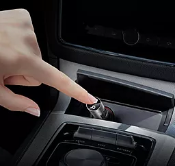 Автомобильное зарядное устройство Baseus Energy Column Car Wireless MP3 Charger Silver (CCNLZ-B0G) - миниатюра 5