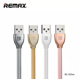 USB Кабель Remax Cobra micro USB Cable Pink (RC035m / RC-035m) - мініатюра 3