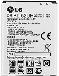 Аккумулятор LG L70 Optimus D320 / BL-52UH (2040 mAh) 12 мес. гарантии - миниатюра 2