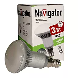Світлодіодна лампа (LED) Navigator R50-3-230-2.7K-E14 - мініатюра 2