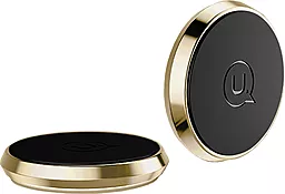 Автодержатель магнитный Usams US-ZJ020 Car Metal Magnetic Mobile Phone Disc Holder Gold