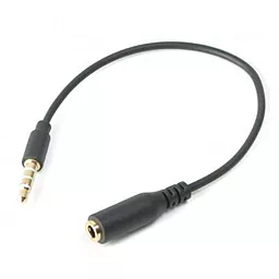 Аудіо подовжувач Cablexpert mini Jack 3.5mm M/F 0.2 м black (CCA-419)