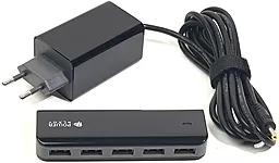 Мережевий зарядний пристрій PowerPlant UB-860 2.4a 5xUSB-A ports home charger black (SC230051)