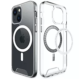 Чехол Epik TPU Space Case with MagSafe для Apple iPhone 15 Clear