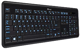 Клавіатура Trust eLight LED Illuminated Keyboard (17372/ 17364) Black - мініатюра 6