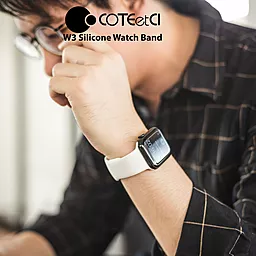 Змінний ремінець COTEetCI W3 Sport Band White для розумного годинника Apple Watch 42mm/44mm/45mm/49mm (CS2086-WH) - мініатюра 3