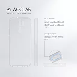 Чехол ACCLAB Anti Dust для Xiaomi Redmi 9 Transparent - миниатюра 4