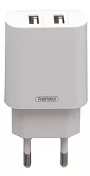 Сетевое зарядное устройство Remax RP-U35 2USB + Micro USB Cable White - миниатюра 3