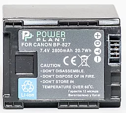 Аккумулятор для видеокамеры Canon BP-827 сhip (2800 mAh) DV00DV1262 PowerPlant - миниатюра 2