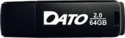 Флешка Dato DB8001 64GB USB 2.0 (DB8001K-64G) Black - миниатюра 2
