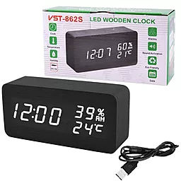 Часы VST VST-862S-6 белые (корпус черный) - миниатюра 4