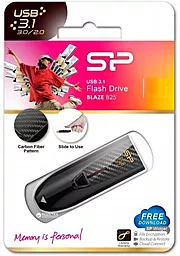 Флешка Silicon Power Blaze B25 256GB USB 3.0 (SP256GBUF3B25V1K) Black - миниатюра 3