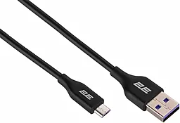 Кабель USB 2E Glow 12w 2.4a micro USB Cable black (2E-CCAM-BL) - миниатюра 3