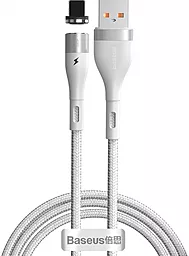 USB Кабель Baseus Zinc Magnetic 2.4A Lightning Cable White (CALXC-K02)