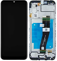 Дисплей Samsung Galaxy A03 A035 (163mm) с тачскрином и рамкой, оригинал, Black