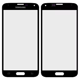 Корпусное стекло дисплея Samsung Galaxy S5 G900F, G900M, G900T, G900K, G900S, G900I, G900A, G900W8, G900L, G900H (с OCA пленкой) Black