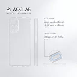 Чехол ACCLAB Anti Dust для Xiaomi Redmi Note 11 5G  Transparent - миниатюра 4